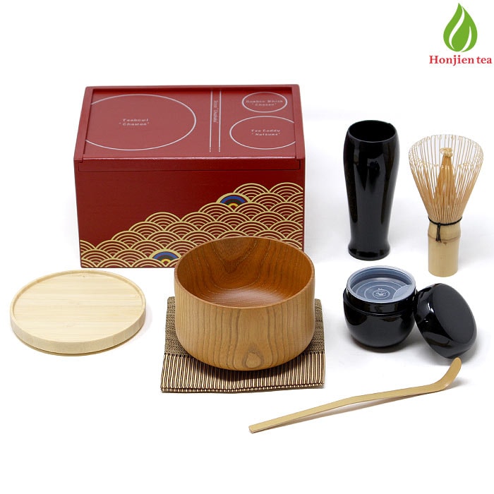 昭阿弥作 抹茶碗・振出・茶巾筒 唐子 三点セット 茶箱・野点用小林漆陶 映える器ギャラリー 岐阜市 日本一の漆陶器 茶道具の品揃えと在庫漆器 陶器 茶華道具