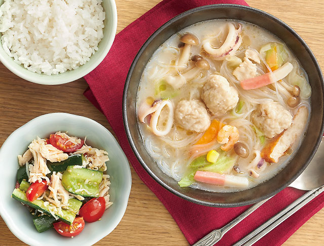 キュウリ&ミートボール串