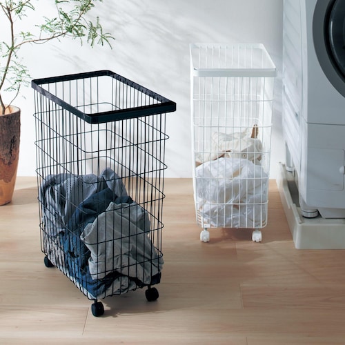 洗濯かご 二重洗濯かご 衣類収納かご46 ランドリーバスケット 壁掛けの人気商品