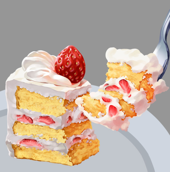 ケーキリアルイラスト無料イラスト・フリー素材なら「イラストAC」