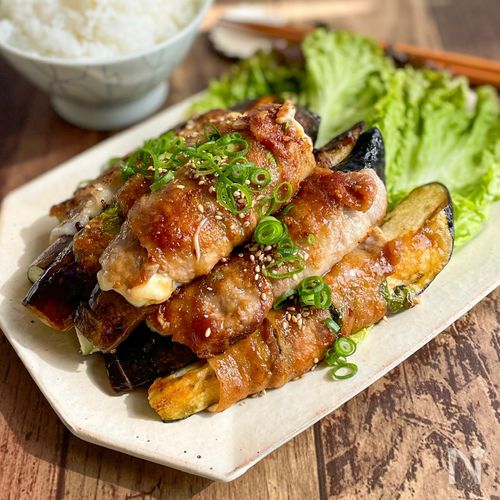 茄子と豚シソチーズのはさみ焼き☆ レシピ・作り方 by ミルク白うさぎ - 楽天レシピ