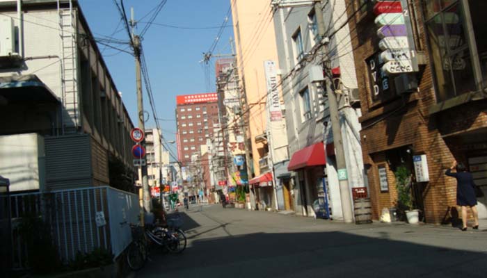 【4K/大阪】太融寺町・兎我野町で夜の街歩き Walking around