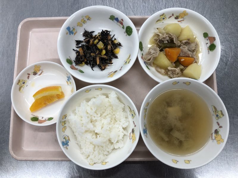 今日の献立小規模保育事業所 一般社団法人 新芽の会 ひだまり保育園