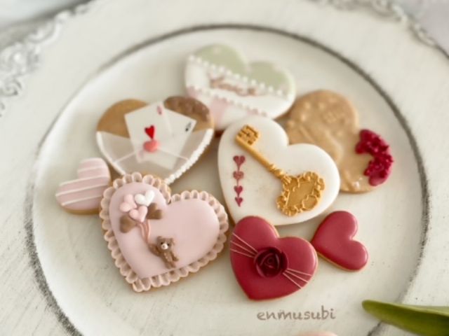 選べる9色 ハートアイシングクッキーセット アイシングクッキーメッセージクッキーギフトラッピング対応 5枚〜 -Rstyle -プレゼント＆ギフトのギフトモール