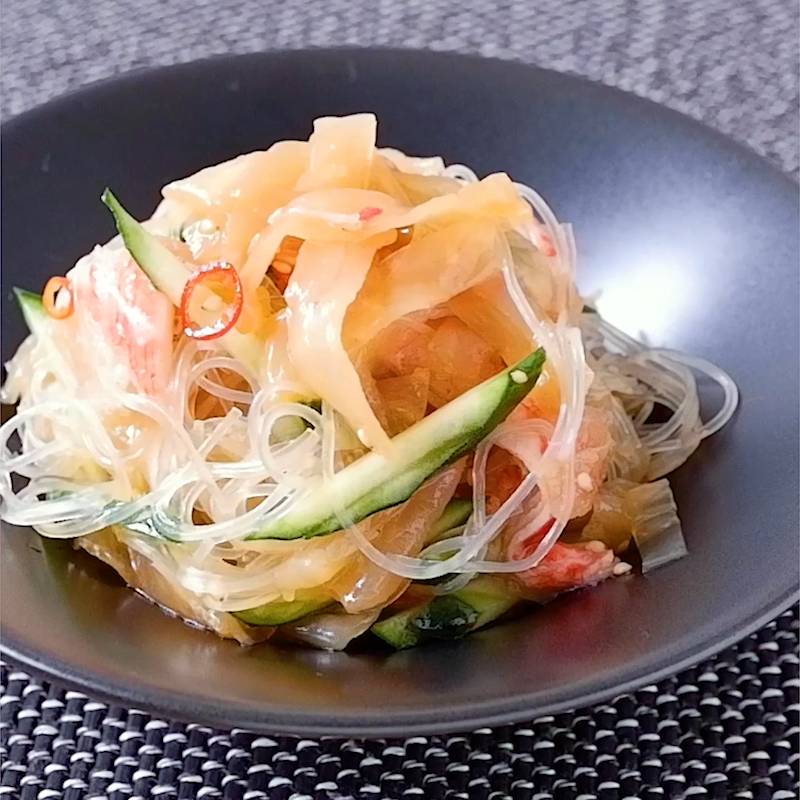 レモンでさっぱり 中華くらげとキャベツの和え物