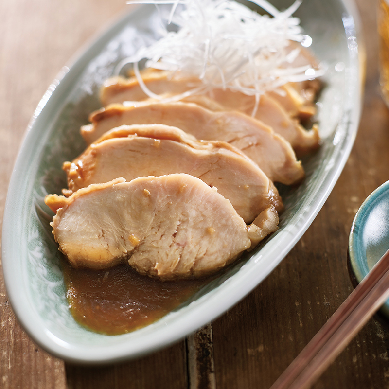 レンチン 鶏むね肉が劇的に！しっとりしみしみ💛よだれ鶏鶏チャーシュ
