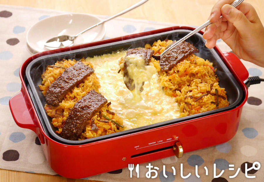 ホットプレートで！石焼き風ビビンバ