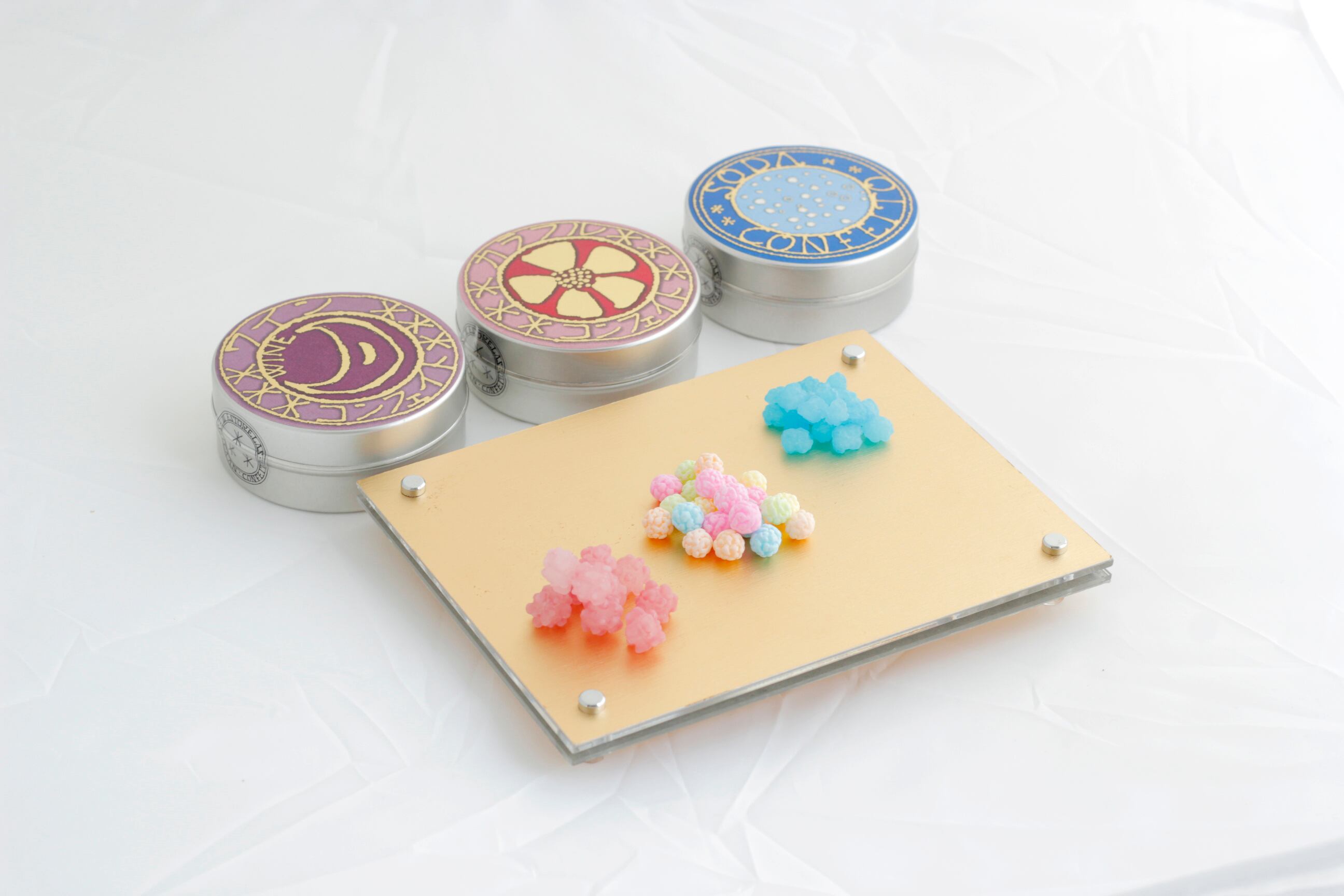 フルカラープリント プチ缶 キャンディ 金平糖