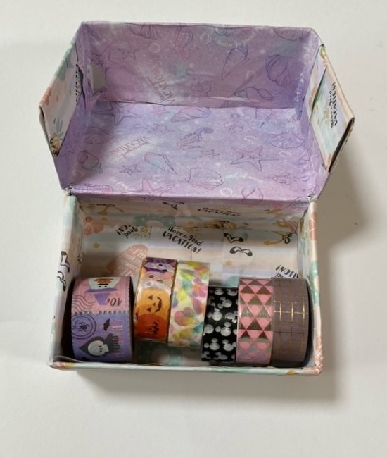 ティッシュ空き箱100枚ボックスティッシュ空き箱工作リメイクハンドメイド子供工作ネピネピお花柄