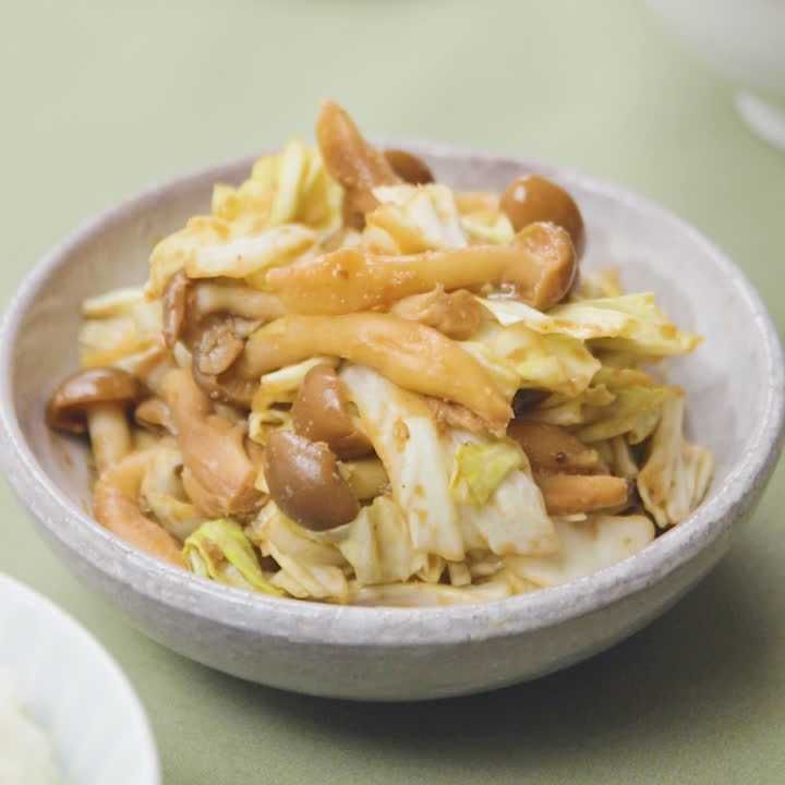副菜 キャベツとベーコンのレンジ蒸し
