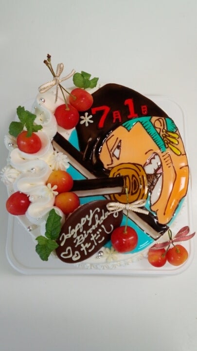9歳のBIRTHDAYはONE PIECE ワンピース ロビンの手配書ケーキに海賊料理│産後ダイエット時々スイーツビュッフェ