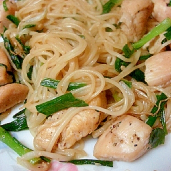 ボリュームたっぷり よだれ鶏そうめん