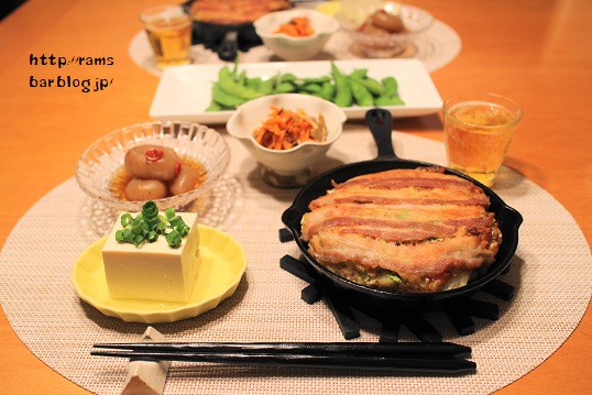 病院食に四角いお好み焼き 食べ納め｡お好み焼きにご飯は大阪らしい｡わんまいる公式ブログ