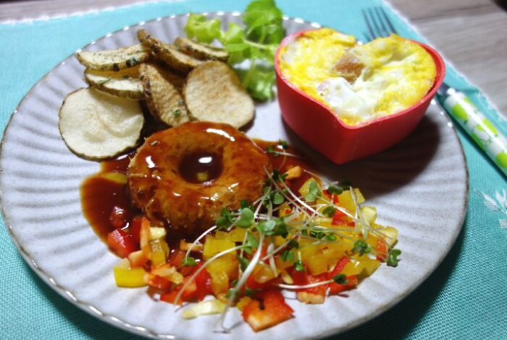 ダイソーのシリコン型で 焼きドーナツの作り方How to make baked donuts