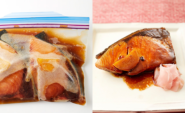 冷凍下味で味しみ♪ぶりの中華風照り焼き