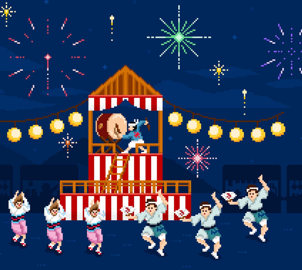 夏祭りに関する言葉を日本語と英語で紹介しているスカベンジャーハントTwinkl