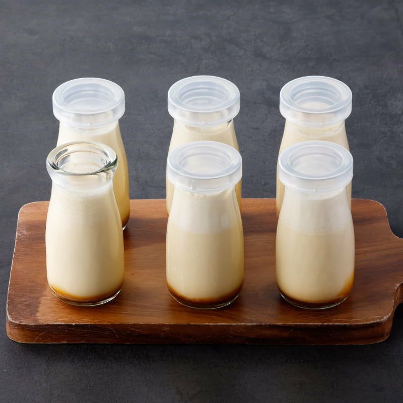 フライパンで!なめらか蒸しプリン