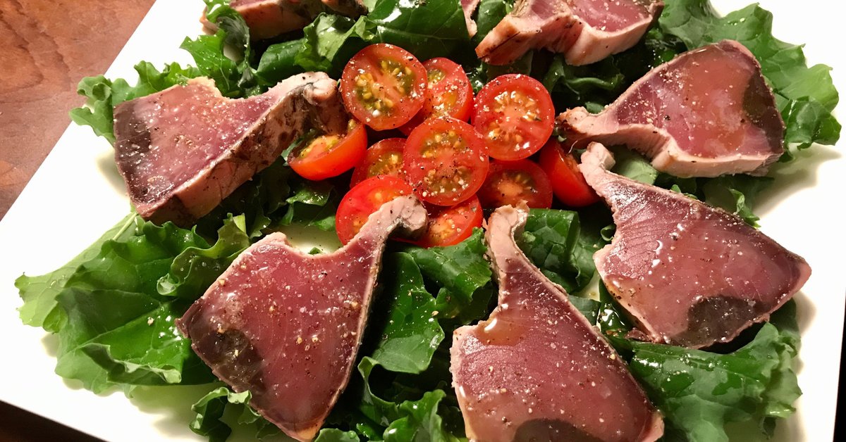 鰹のタタキとアボカドのポン酢カルパッチョ - うちのプチレシピ