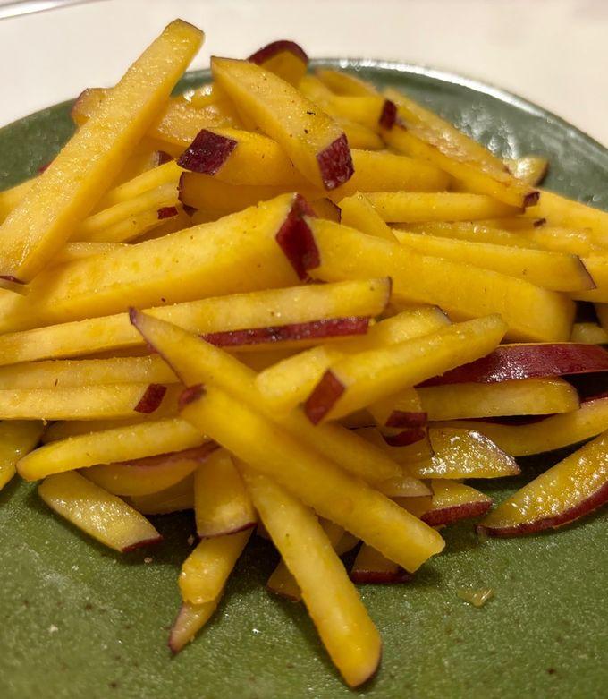 揚げずに簡単 カリッ！ホクッ！さつまいもスティックの作り方shorts