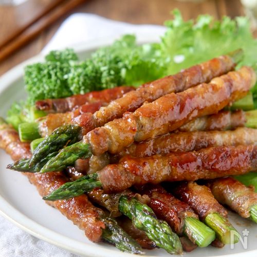 ボリューム満点！ アスパラの肉巻きフライ