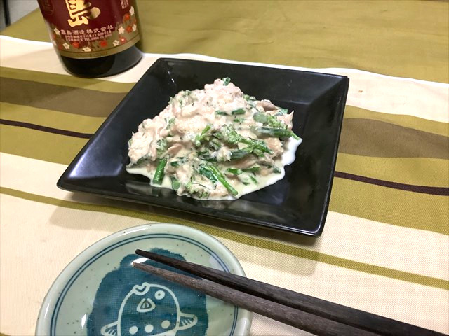 菜の花のツナマヨ和え