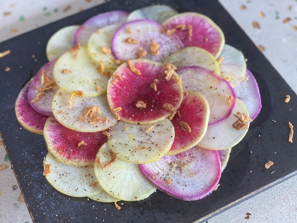 紅芯大根の酢漬け