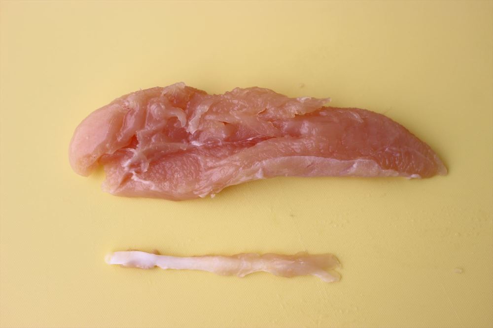 簡単にやれるささみの筋取り方法