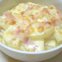 ベーコンとチーズの洋風大根もち