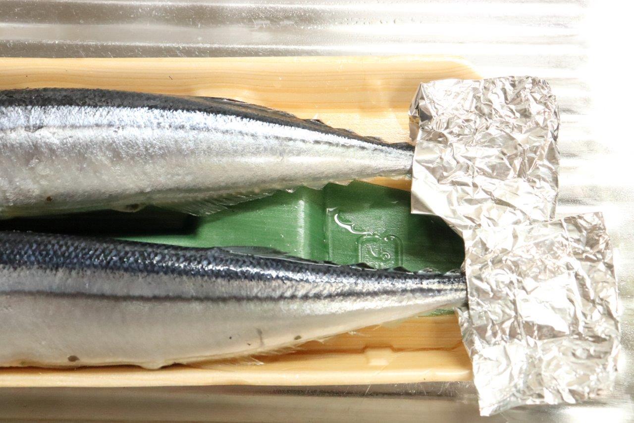 さんまのフライパン塩焼き