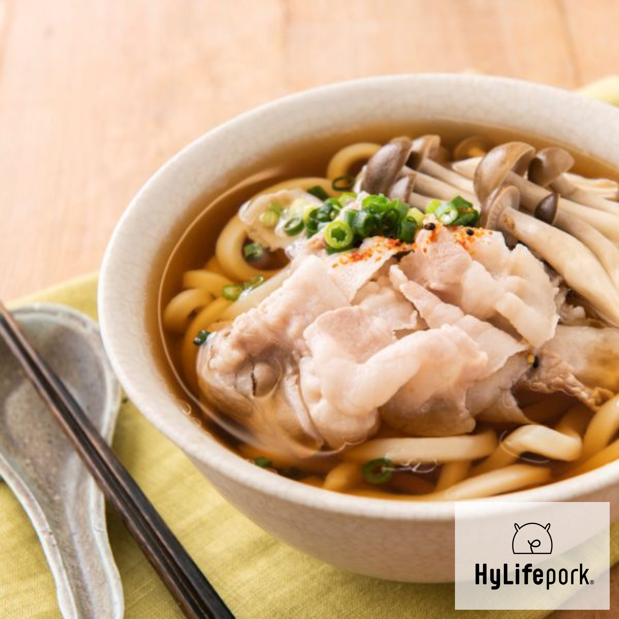 豚肉と油揚げのうどん☆