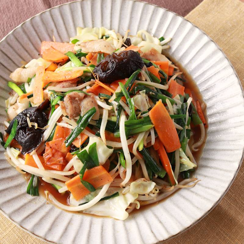 迷ったらこれ!プチッと炒め☆プチッと肉野菜炒め♪のレシピエバラ食品