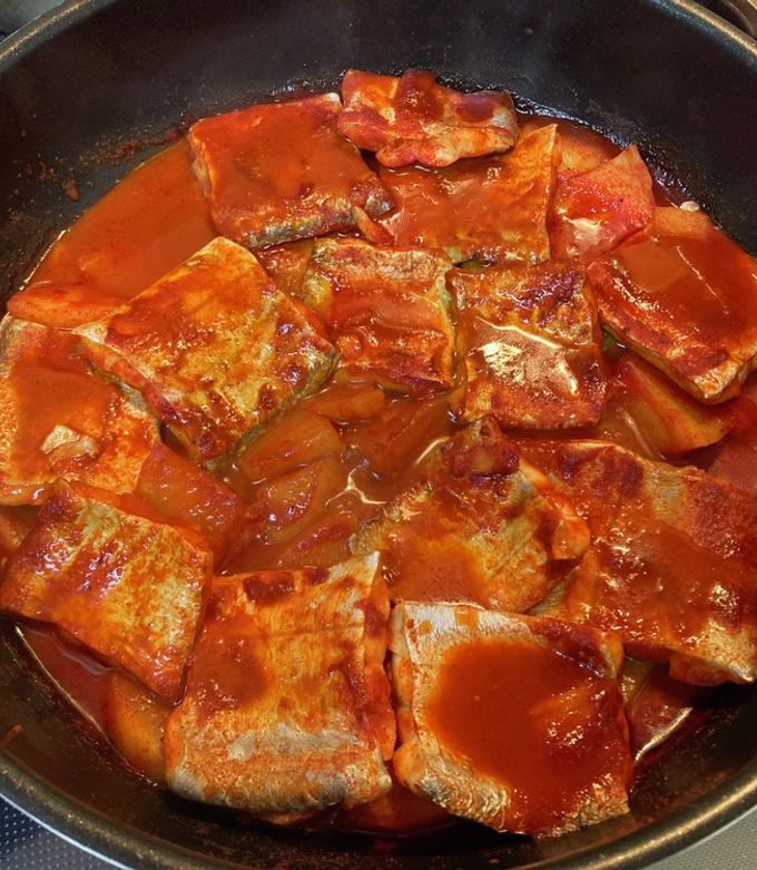 カルチジョリム 太刀魚のピリ辛味噌煮こうちゃんオフィシャルブログ「こうちゃんの簡単料理レシピ」Powered by Ameba