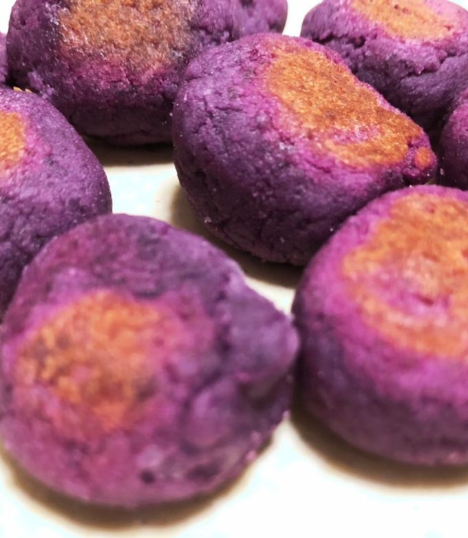 ハロウィンにおすすめ♪紫芋パウダーと生クリームを使ったレシピ3選の人気レシピ・作り方デリッシュキッチン