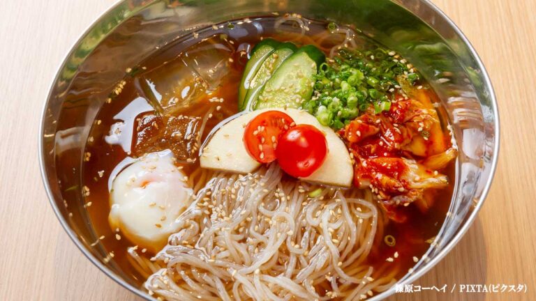 素麺☆白だしde韓国冷麺☆夏休み昼ごはん