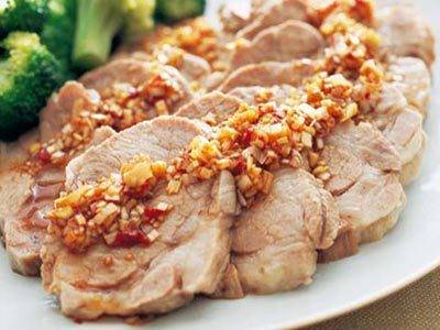 ゆで豚のねぎ塩ダレ