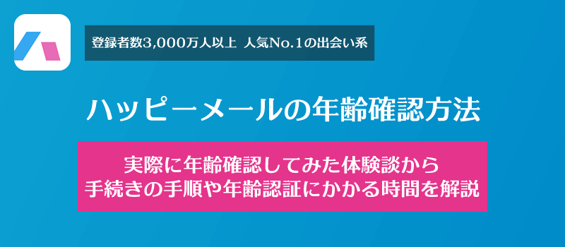 ハッピーメールでクレジット決済・身分証送信で年齢確認する方法