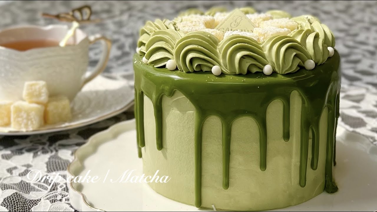 ドリップケーキ 作り方 抹茶館TikTok