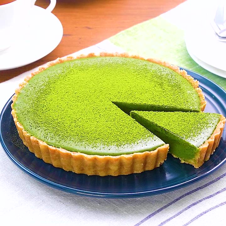 簡単♡焼かない！ 濃厚抹茶生チョコタルトの作り方How To Make Matcha Chocolate Tart