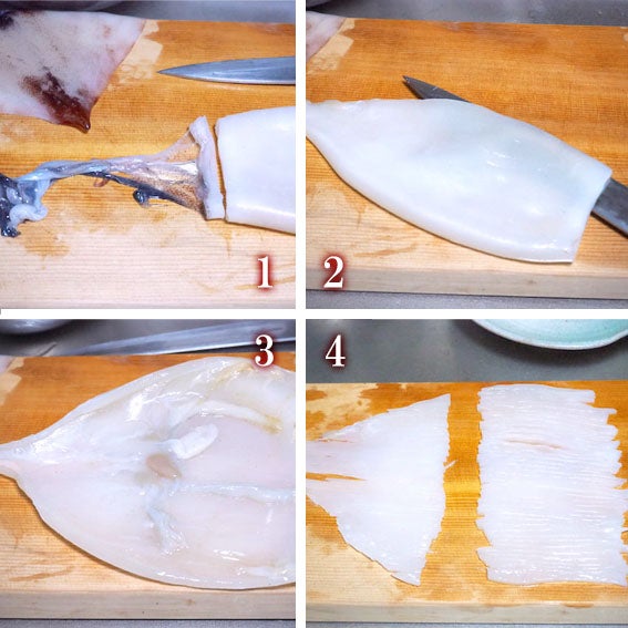 旨味倍増 イカ刺は切り方次第で味が変わります しめ方 さばき方 刺身