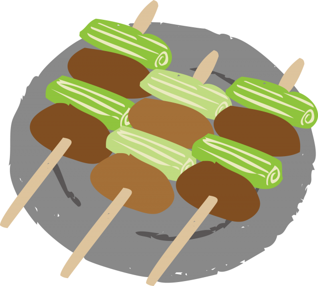 焼き鳥 ねぎま無料イラスト素材素材ラボ