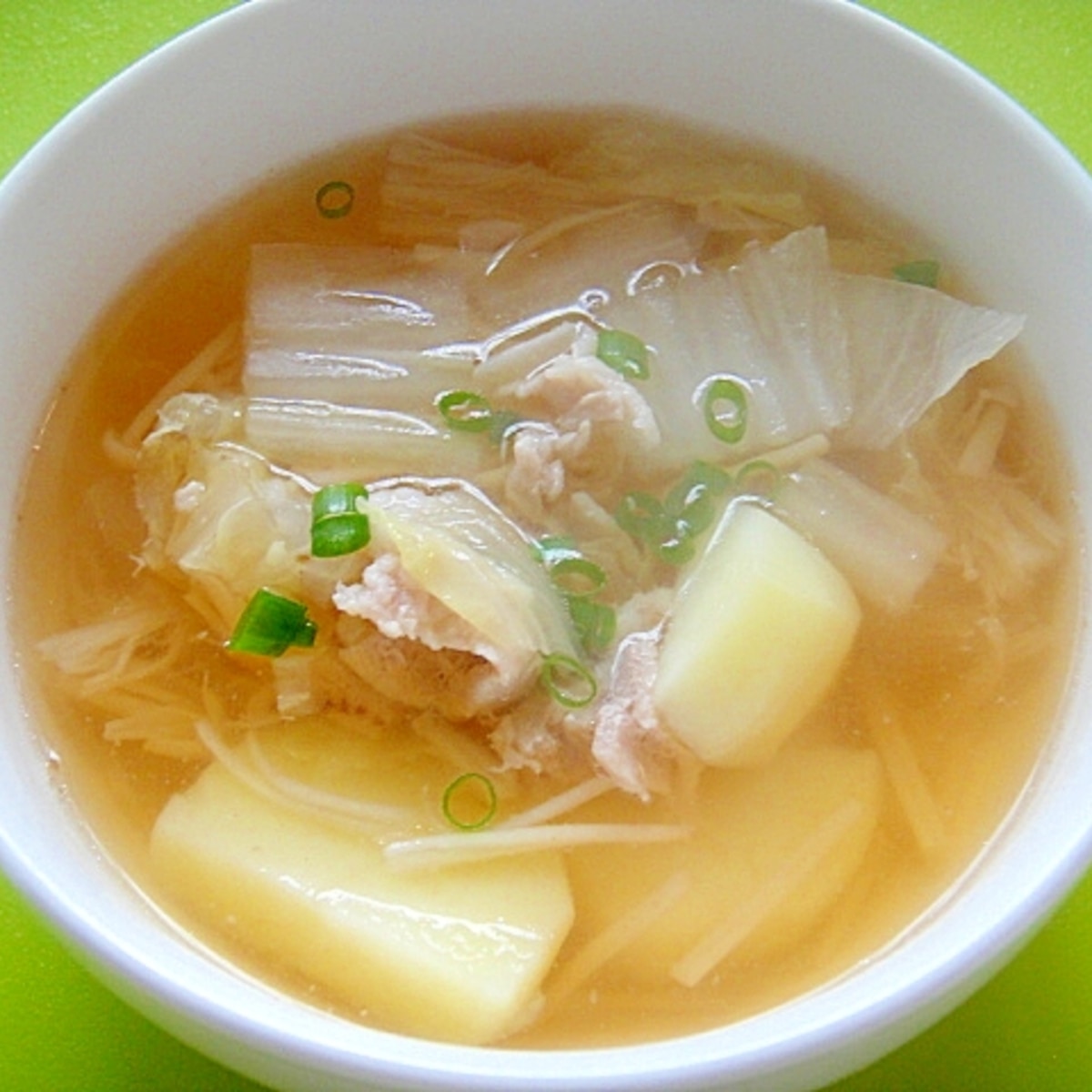 鶏だんごのトロトロ白菜あん 出汁いらずのあったかスープkameyo 料理家 かめ代