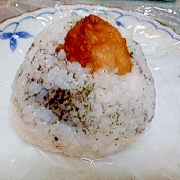 大きな大きな焼きおにぎり茶漬け