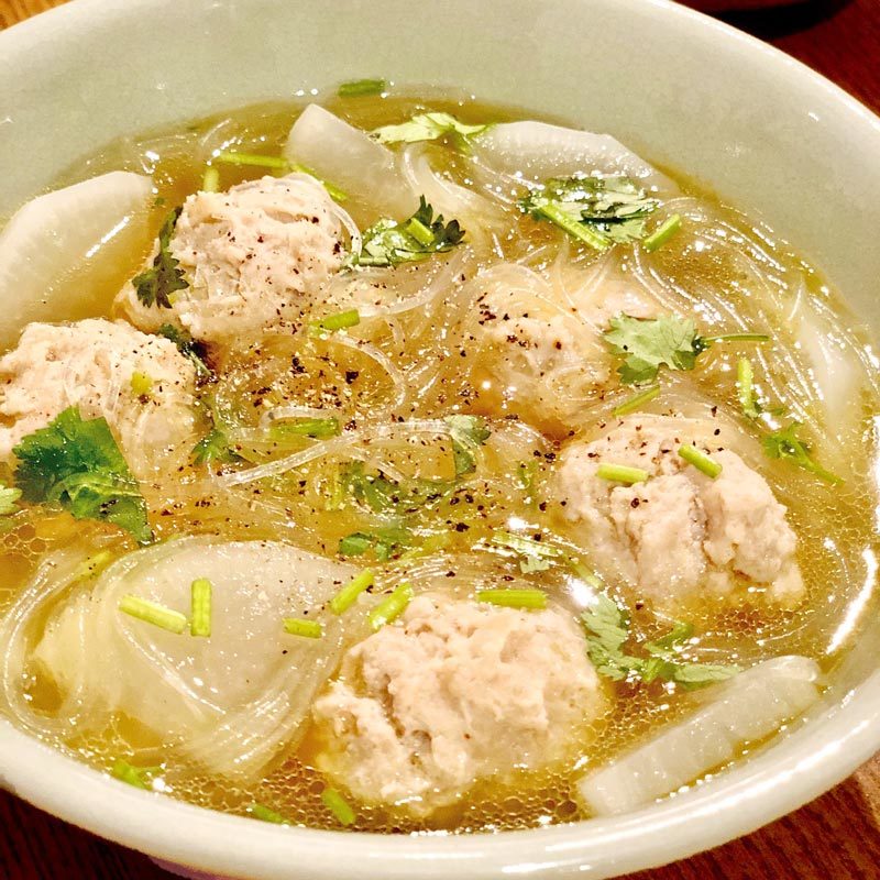 マヨネーズで！やわらか鶏だんごの和風スープ