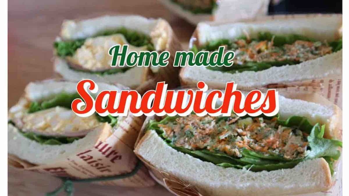 断面がきれいに見える！ サンドイッチの包み方