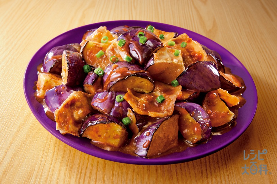 豚肉と茄子と水菜の簡単和風パスタ