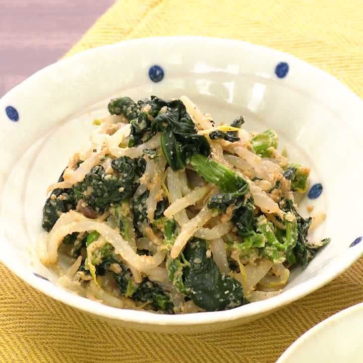 冷凍作り置きにぴったり！ほうれん草とコーンちくわのバター醤油炒め