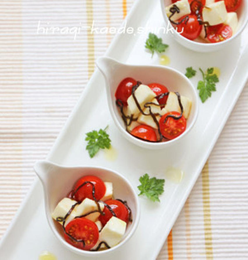 ヘルシー お豆腐のカプレーゼ