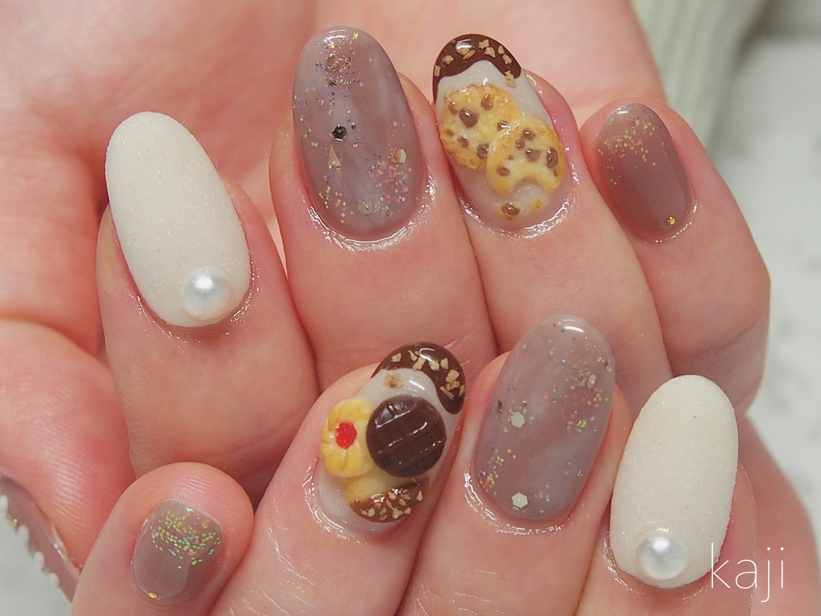 ネイルパーツデコパーツスイーツデザートセット3D お菓子チャーム