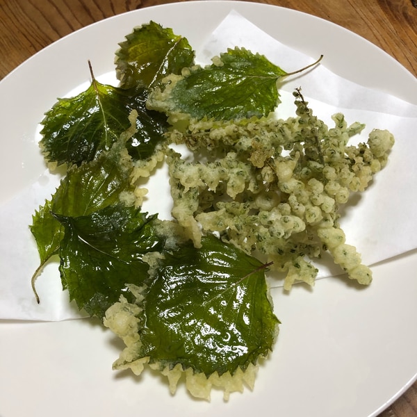 いかとたこの青じそ天ぷら