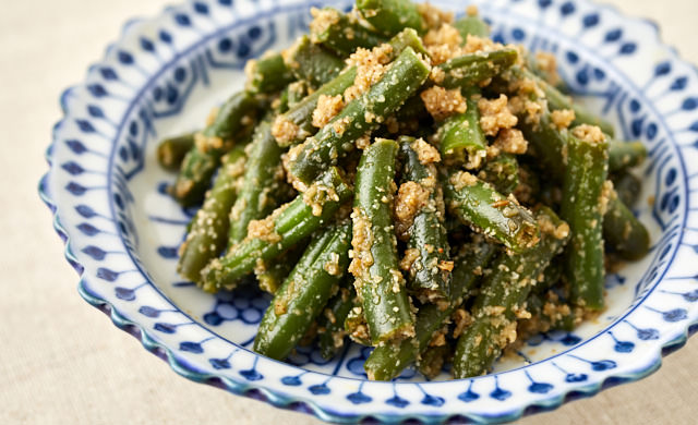 子供も食べやすい！インゲンとちくわの胡麻和え 10分で完成 副菜